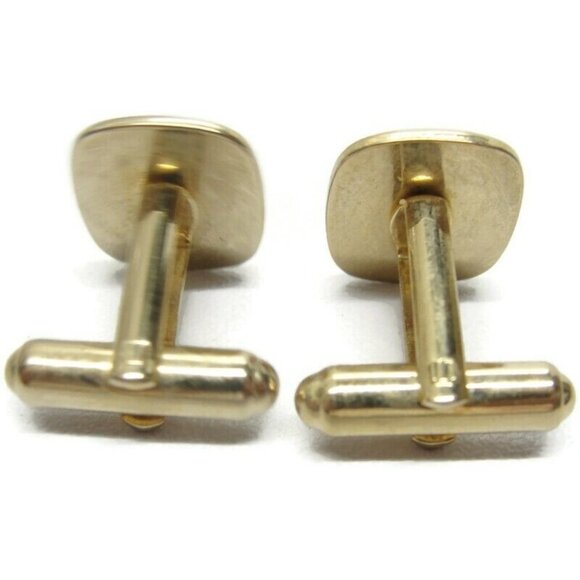 Sarah Coventry Intaglio Style Cufflinks Set Gold Tone Wedding Tux Vintage - Picture 5 of 11